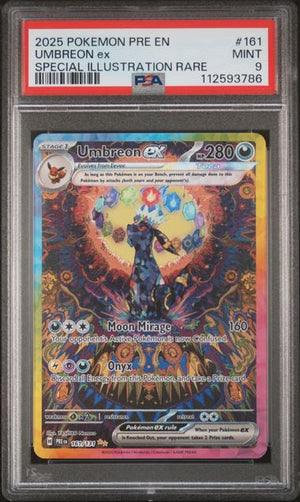 PSA 9 Umbreon ex 161/131 - SV Prismatic Evolutions (3786)
