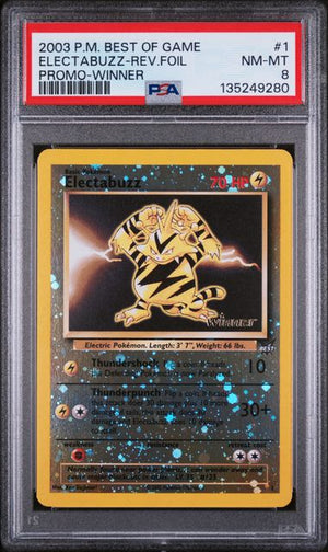 PSA 8 Best Of Game Electabuzz #1-Promo Winner (9280)