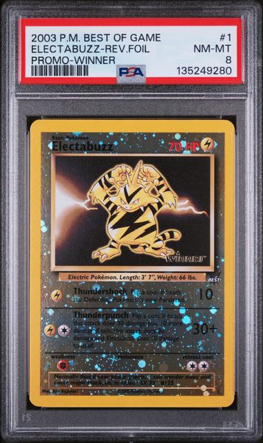 PSA 8 Best Of Game Electabuzz #1-Promo Winner (9280)