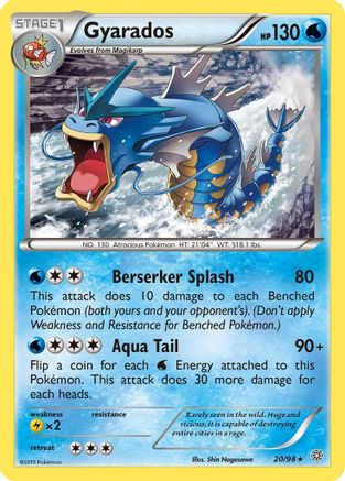Gyarados (20) (20) 020/98  XY  Ancient Origins - Rare