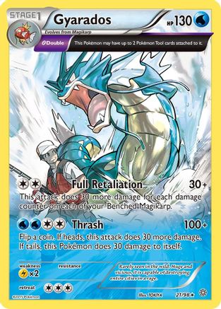 Gyarados (21) (21) 021/98  - Reverse Holofoil XY  Ancient Origins - Holo Rare