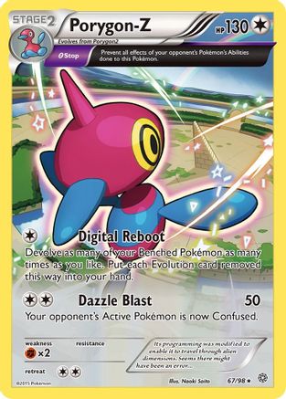 Porygon (67) 067/98  - Reverse Holofoil XY  Ancient Origins - Holo Rare