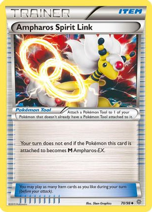 Ampharos Spirit Link 070/98  - Reverse Holofoil XY  Ancient Origins - Uncommon