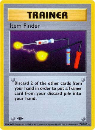 Item Finder 74/102  - 1st Edition Base Set Shadowless - Rare