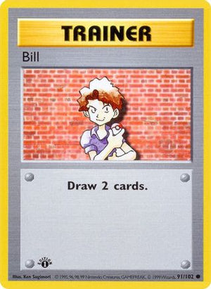 Bill 91/102  - 1st Edition Base Set Shadowless - Common