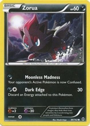 Zorua (89) (89) 089/162  - Reverse Holofoil XY  BREAKthrough - Common