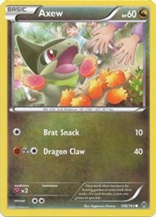 Axew (108) (108) 108/162  - Reverse Holofoil XY  BREAKthrough - Common