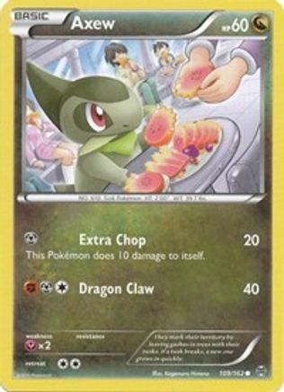 Axew (109) (109) 109/162  - Reverse Holofoil XY  BREAKthrough - Common