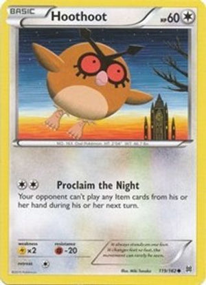 Hoothoot 119/162  - Reverse Holofoil XY  BREAKthrough - Common