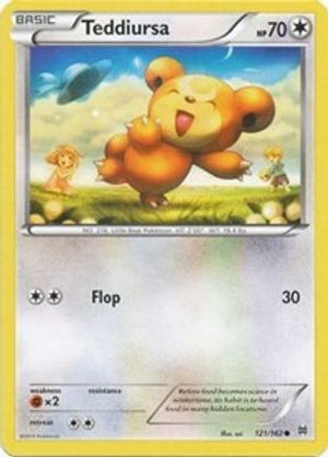 Teddiursa 121/162  - Reverse Holofoil XY  BREAKthrough - Common