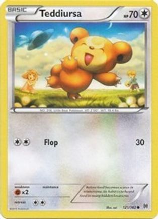 Teddiursa 121/162  - Reverse Holofoil XY  BREAKthrough - Common