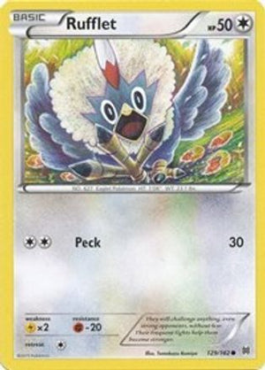 Rufflet 129/162  - Reverse Holofoil XY  BREAKthrough - Common