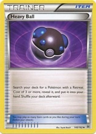 Heavy Ball 140/162  - Reverse Holofoil XY  BREAKthrough - Uncommon