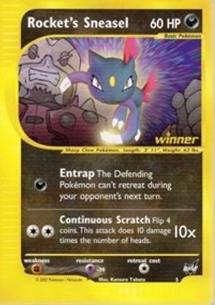 Rocket's Sneasel (Winner) 5  Best of Promos - Promo
