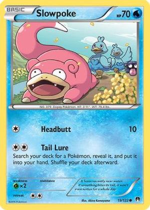 Slowpoke 019/122  - Reverse Holofoil XY  BREAKpoint - Common