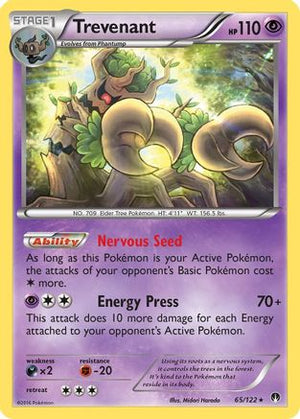 Trevenant 065  - Reverse Holofoil XY  BREAKpoint - Rare