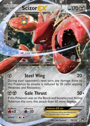 Scizor EX 076/122  - Holofoil XY  BREAKpoint - Ultra Rare
