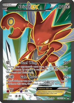 Scizor EX (Full Art) 119/122  - Holofoil XY  BREAKpoint - Ultra Rare