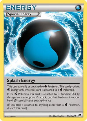 Splash Energy 113/122  - Reverse Holofoil XY  BREAKpoint - Uncommon