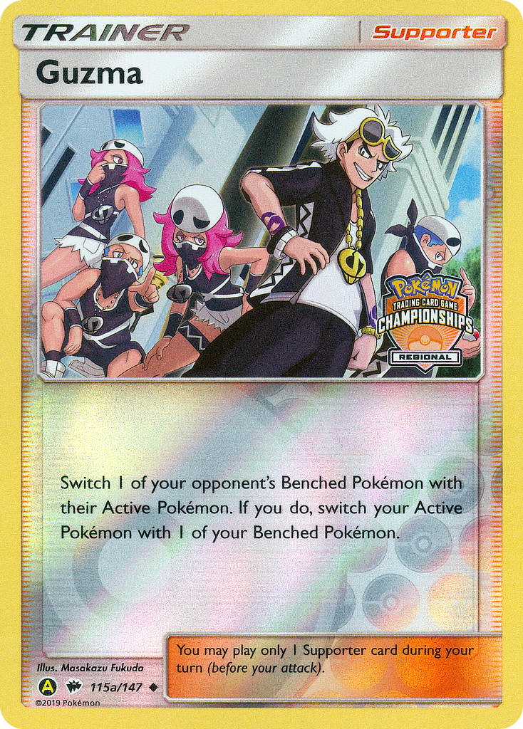 Guzma 115a  - Reverse Holofoil Burning Shadows - Uncommon
