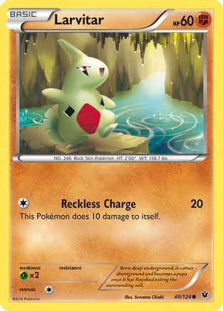 Larvitar (40) (40) 040/124  XY  Fates Collide - Common
