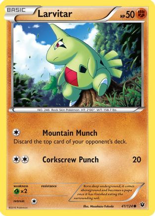 Larvitar (41) (41) 041/124  XY  Fates Collide - Common