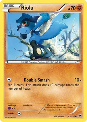 Riolu (45) (45) 045/124  - Reverse Holofoil XY  Fates Collide - Common