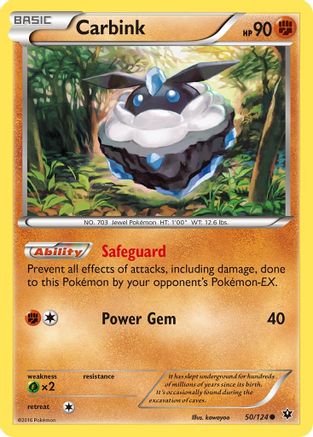 Carbink (50) (50) 050/124  - Reverse Holofoil XY  Fates Collide - Common