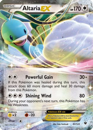 Altaria EX 083/124  - Holofoil XY  Fates Collide - Ultra Rare