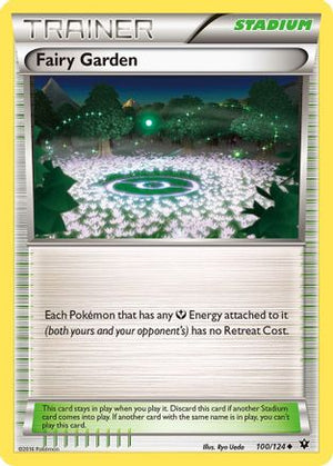 Fairy Garden 100/124  - Reverse Holofoil XY  Fates Collide - Uncommon