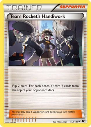Team Rocket's Handiwork 112/124  XY  Fates Collide - Uncommon