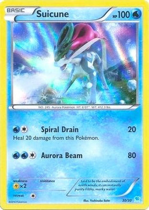 Suicune (30 (30 - Holo) 030/30  - Holofoil XY Trainer Kit Pikachu Libre & Suicune - Common