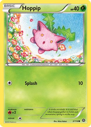 Hoppip 003/114  XY  Steam Siege - Common