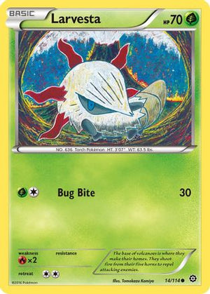 Larvesta 014/114  XY  Steam Siege - Common