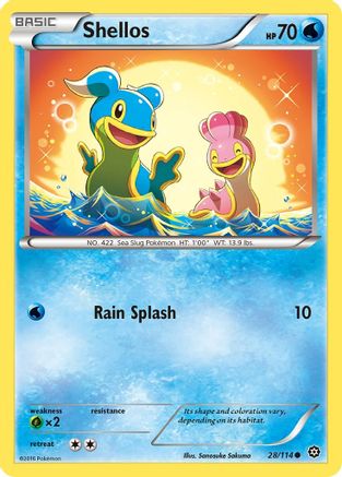 Shellos 028/114  XY  Steam Siege - Common