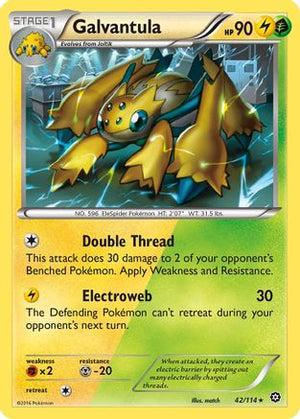 Galvantula 042/114  - Reverse Holofoil XY  Steam Siege - Rare