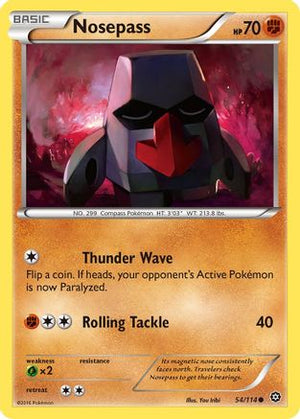 Nosepass 054/114  XY  Steam Siege - Common