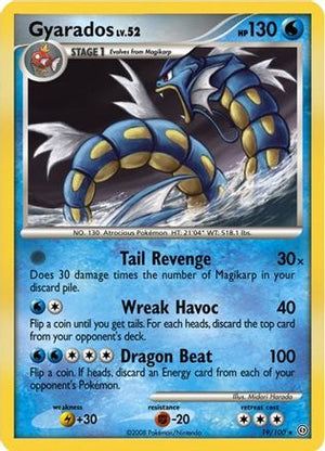 Gyarados (DP Stormfront) 019/100  - Holofoil Deck Exclusives - Holo Rare