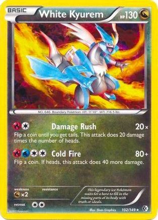 White Kyurem (BW Boundaries Crossed) 102/149  - Holofoil Deck Exclusives - Holo Rare