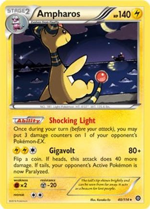 Ampharos (XY Steam Siege) 040/114  Deck Exclusives - Rare