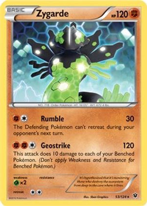 Zygarde (XY Fates Collide) 053/124  - Holofoil Deck Exclusives - Holo Rare