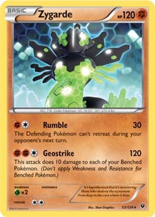 Zygarde (XY Fates Collide) 053/124  - Holofoil Deck Exclusives - Holo Rare