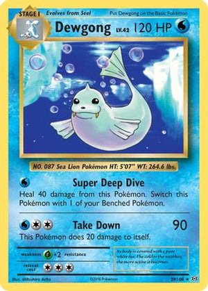 Dewgong 029/108  XY  Evolutions - Rare
