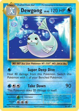 Dewgong 029/108  XY  Evolutions - Rare