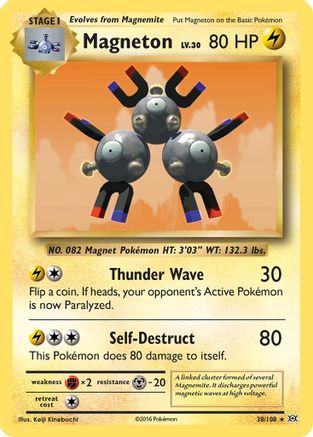 Magneton 038/108  - Holofoil XY  Evolutions - Holo Rare