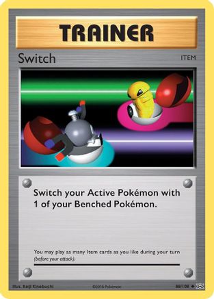 Switch 088/108  - Reverse Holofoil XY  Evolutions - Uncommon