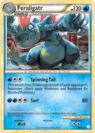 Feraligatr (Cosmos Holo) 020/123  - Holofoil Deck Exclusives - Holo Rare