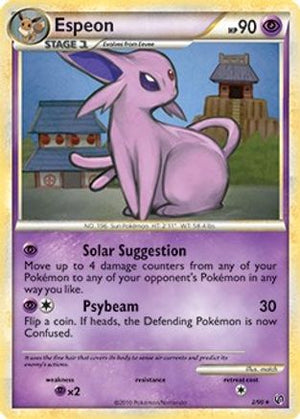 Espeon (HGSS Undaunted) 002/090  Deck Exclusives - Rare