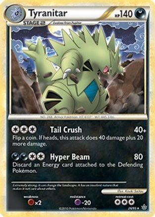 Tyranitar (HGSS Unleashed) 026/095  - Holofoil Deck Exclusives - Holo Rare