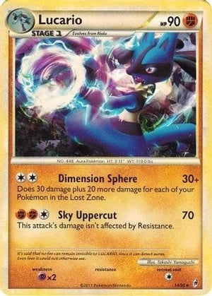 Lucario (Cracked Ice Holo) 014/095  - Holofoil Deck Exclusives - Holo Rare